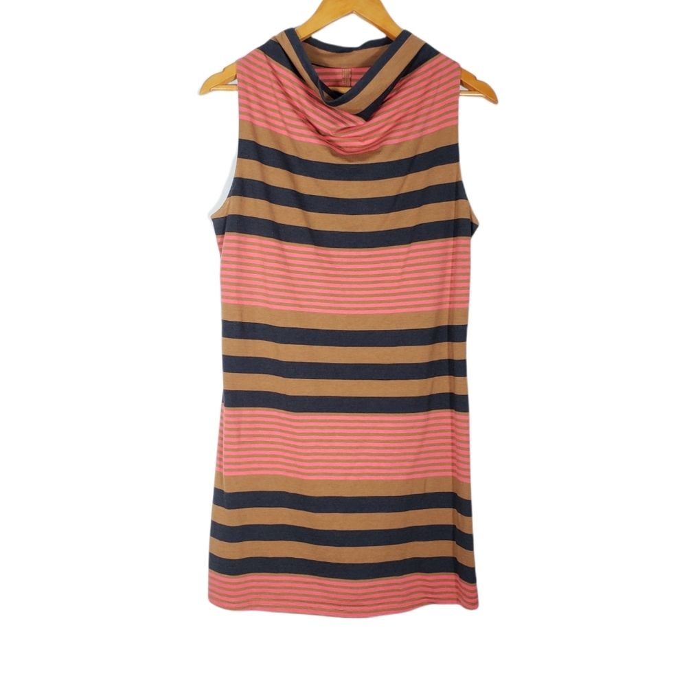 Patagonia Striped Mini Dress - Pink and Brown